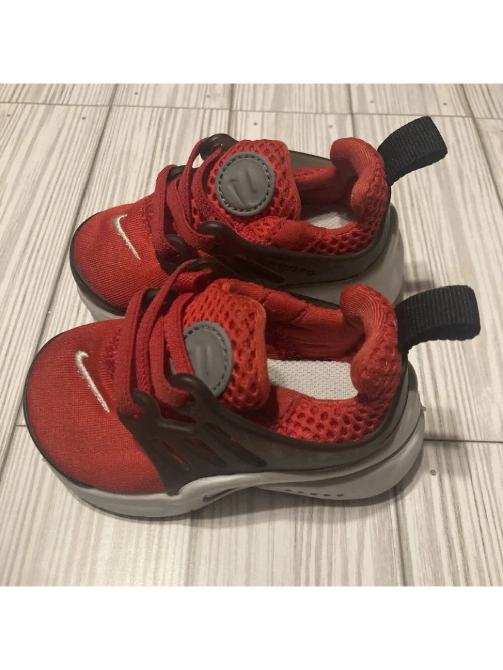 Nike Little Presto (TD) Toddler's Shoes Size 4C University Red Black 844767-600